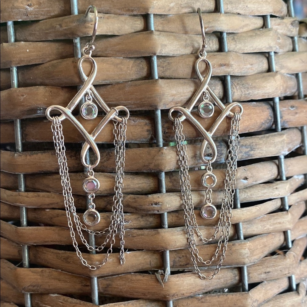 SILPADA—-Elegant Silver Chandelier Earrings